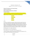 NSG 3009 Fundamentals Exam 1 TB Updated Graded  A