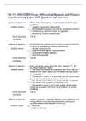NR 511 Midterm Exam Q & A Latest 2022&colon; Differential Diagnosis & Primary Care Practicum
