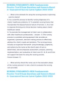 NURSING FUNDAMENTA HESI Fundamentals Practice Test B Exam Questions and Answers Rated A&plus; Guaranteed Success Latest Update 2022-2023