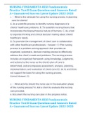NURSING FUNDAMENTA HESI Fundamentals Practice Test B Exam Questions and Answers Rated A&plus; Guaranteed Success Latest Update 2022-2023