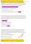 HLTH MISC HESI RN MENTAL HEALTH 2022 VERSION 1&comma;2 & 3&sol; Complete Latest Solutions&sol;Q&A