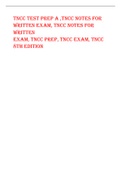 TNCC test prep A ,TNCC Notes for Written Exam, TNCC Notes for  Written Exam, TNCC Prep, TNCC EXAM, TNCC 8th Edition