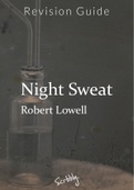 'Night Sweat' by Robert Lowell - Study Guide