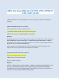 HESI Exit Exam 2022-2023 QUESTIONS AND ANSWERS WELL DETAILED