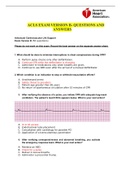 ACLS Exam Version B- Questions and Answers