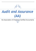 Audit and Assurance &lpar;AA&rpar;