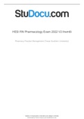 HESI RN Pharmacology 2022 V2 Exam & Study Guide