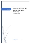 Samenvatting Physical applications and complementary therapies 