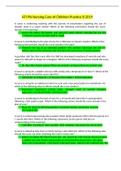 ATI PN Nursing Care of Children Practice B 2019 