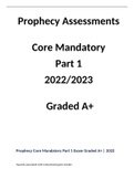 Prophecy Assessments   Core Mandatory   Part 1   2022/2023   Graded A+