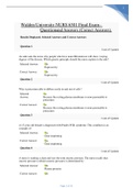 Walden University NURS 6501 Final Exam– Question and Answers (Correct Answers) latest exam