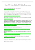 Texas BON Study Guide&lowbar; BON Quiz&lowbar; Jurisprudence