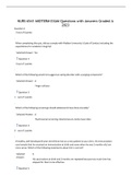 NURS 6541-MIDTERM EXAM Questions with Answers Graded A 2023