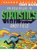 TEST BANK for An Adventure in Statistics: The Reality Enigma Second Edition by Andy Field.  ISBN-10 1529797136. All Chapters 1-17. (Complete Download). 