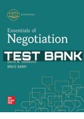 Essentials of Negotiation 7th Edition by Roy Lewicki&comma; Bruce Barry and David Saunders&period; -Chapters 1-12&period; TEST BANK 