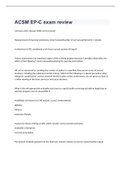 ACSM EP-C exam review 2022&sol;2023 with 100&percnt; correct answers