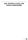 AQA A-LEVEL PHYSICS 7408&sol;2 Paper 2 Mark scheme June 2022 Version&colon; 1&period;0 Final