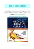 Medical-Surgical Nursing: Assessment and Management of Clinical Problems, 9th Edition Lewis, Dirksen, Heitkemper, Bucher Test Bank