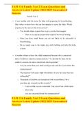 FAM 134 Family Test 2 Exam Questions and Answers Latest Update 2022/2023 Guaranteed Success