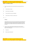 PRN 0004C test bank nursing fundamentals &lpar;9th Editions Craven&rpar; Exam Q&As Latest Update 2022-2023