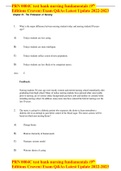PRN 0004C test bank nursing fundamentals &lpar;9th Editions Craven&rpar; Exam Q&As Latest Update 2022-2023