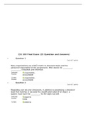 CIS 349 Information Technology Audit and Control - Assignments, Midterm, Final Exam