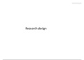 Research Design Powerpoint Notes