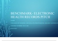 HCA 360 Benchmark, Electronic Health Records Pitch
