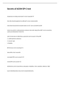 Secrets of ACSM EP-C test exam 2022&sol;2023 with 100&percnt; correct answers