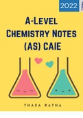 A-Level Chemistry Notes (AS) CAIE
