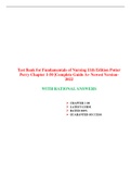 Test Bank for Fundamentals of Nursing 11th Edition Potter Perry Chapter 1-50 Complete Guide A+ Newest Version-2022