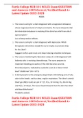 Fortis College NUR 101 NCLEX Exam QUESTION and Answers 100&percnt;Correct&sol;Verified Rated A&plus; Latest Update 2022-2023