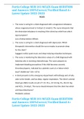 Fortis College NUR 101 NCLEX Exam QUESTION and Answers 100&percnt;Correct&sol;Verified Rated A&plus; Latest Update 2022-2023