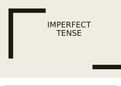 Spanish Ch 10 Imperfect Tense