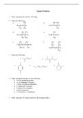 Organic Compounds Practice Problems and Answers