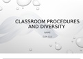 ELM 510 Week 4 Classroom Procedures and Diversity