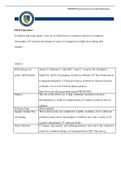 NR 505 Week 5 Assignment: Research Summary Table Worksheet (GRADED)