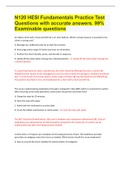 HESI Fundamentals Exam Questions and Answers 2023&sol;2024