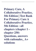 Buttaro: Primary Care, A Collaborative Practice, 5th Edition | Test Bank For Primary Care A Collaborative Practice, 5th Edition : all chapters (chapter 1 - chapter 250) Questions, answers with rationales_ A+ solutions