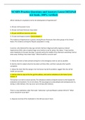 NCSBN Practice Questions and Answers Latest 2022&lpar;Full  test bank&comma; 100&percnt; verified&rpar;