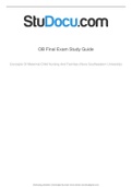 ob-final-exam-study-guide  NURSING 220 2022/2023 series