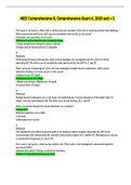 HESI Comprehensive B&comma; Comprehensive Exam A&comma; 2020 exit v 2