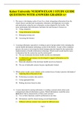Keiser University NUR3870 EXAM 1 STUDY GUIDE QUESTIONS WITH ANSWERS GRADED A&plus;