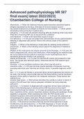Exam &lpar;elaborations&rpar; NR 507&vert;NR507 Advanced Pathophysiology 