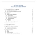 Samenvatting  Pathofysiologie I, HO 1 (J000483A, UGent, 2022)