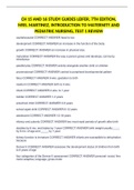 CH 15 AND 16 STUDY GUIDES LEIFER&comma; 7TH EDITION&comma; MRS&period; MARTINEZ&comma; INTRODUCTION TO MATERNITY AND PEDIATRIC NURSING&comma; TEST 1 REVIEW
