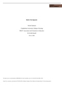 NR 537 Week 5 Assignment&semi; Rubric Development Course NR 537 &lpar;NR537&rpar; Institution Chamberlain College Of Nursing NR 537 Week 5 Assignment&semi; Rubric Development