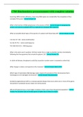 C785 Biochemistry preassessment with complete solution