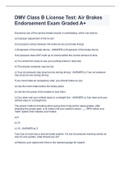 DMV Class B License Test&colon; Air Brakes Endorsement Exam Graded A&plus;