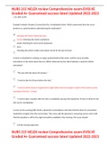 NURS 215 NCLEX review Comprehensive exam-EVOLVE Graded A&plus; Guaranteed success latest Updated 2022-2023
